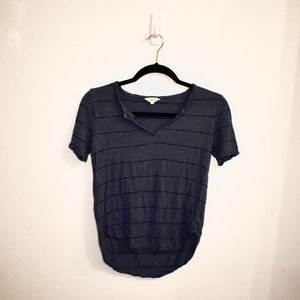 Madewell Navy Blue Striped T-shirt